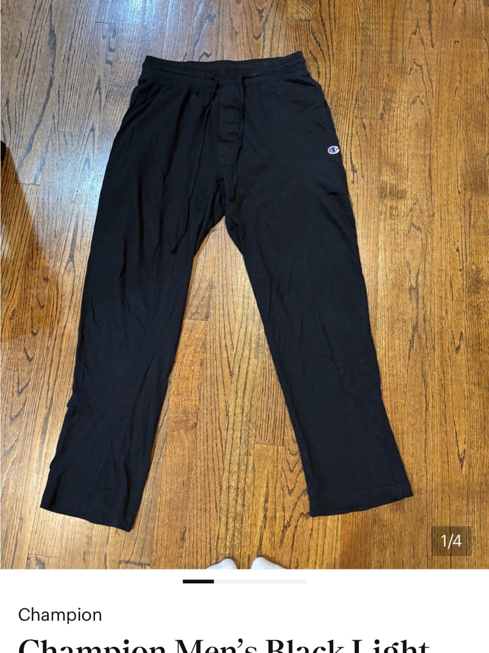 Champion Men’s Black Athletic Jogger Sweatpants